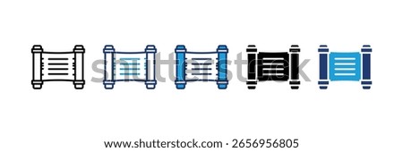 Mezuzah icon set multiple style collection