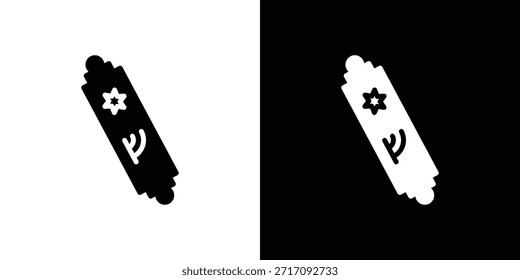 Mezuzah icono conjunto Vector Diseño para el concepto móvil y el Diseño web.