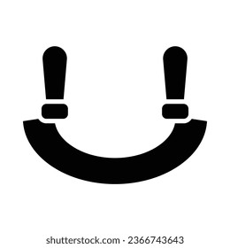 Mezzaluna Vector Glyph Icon For Personal And Commercial Use.
