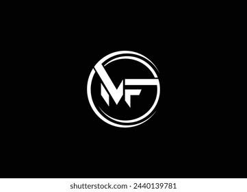 MF  Abstract letters logo monogram logo design