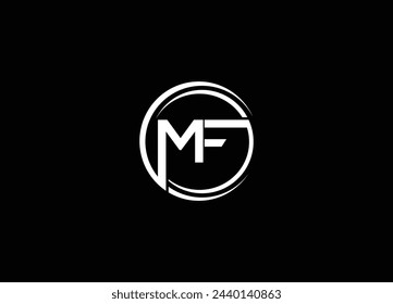 MF  Abstract letters logo monogram logo design