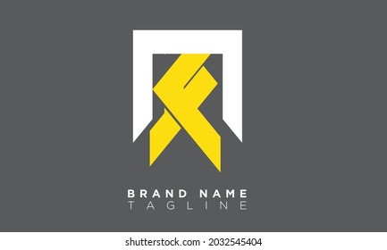 MF Alphabet letters Initials Monogram logo FM, M and F