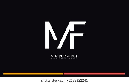 MF Alphabet letters Initials Monogram logo FM, M and F