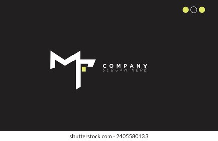 MF Alphabet letters Initials Monogram logo FM, M and F