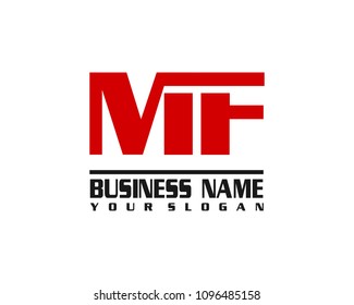 MF company linked letter logo