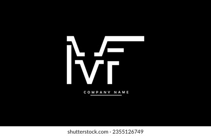 MF, FM Abstract Letters Logo Monogram