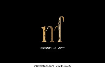 MF, FM, M, F abstract letters logo monogram