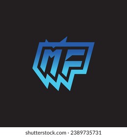 MF initial inspiration logo design esport and gaming clan ideas