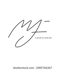 Diseño inicial del Vector del logotipo de la firma