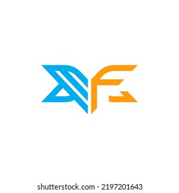 MF letter logo creative design with vector graphic, MF simple and modern logo.