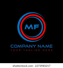 MF letter logo creative design. MF unique design.
