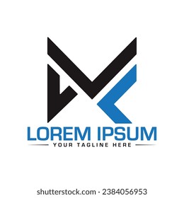 Diseño de logotipo de carta MF Diseño de logotipos creativos y modernos 
