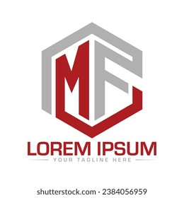 Diseño de logotipo de carta MF Diseño de logotipos creativos y modernos 