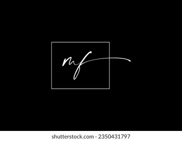 Logo-Design für MF-Buchstaben und Monogramm-Logo