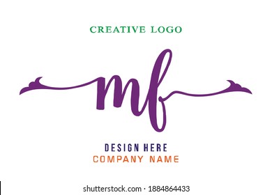 MF lettering logo is simple, easy to understand and authoritative