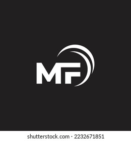 Diseño de logotipo Mf para uso múltiple 