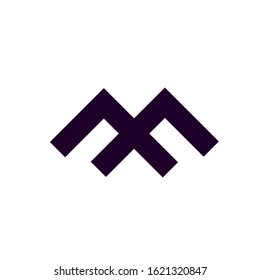 MF logo design vector template