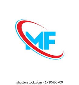 Mf M F Letter Logo Design Stock Vector (Royalty Free) 1710465709 ...