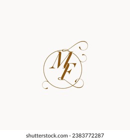 MF uniquely wedding logo symbol of your marriage and you can use it on your wedding stationary