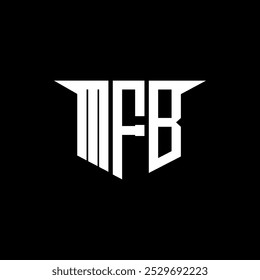 MFB letter logo design with white background in illustrator, vector logo modern alphabet font overlap style, calligraphy designs for logo, Poster, Invitation, etc.