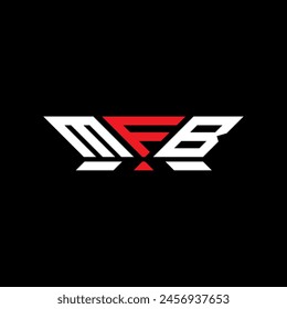 Diseño de Vector del logotipo de la letra de MFB, logotipo simple y moderno de MFB. Diseño de alfabeto de lujo MFB  