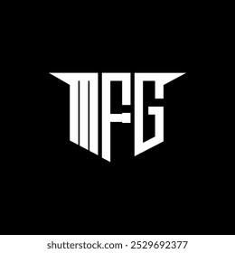 MFG letter logo design with white background in illustrator, vector logo modern alphabet font overlap style, calligraphy designs for logo, Poster, Invitation, etc.