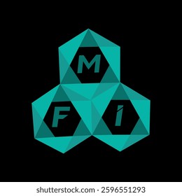 MFI creative minimalist letter logo. MFI unique vector initials alphabet letter logo design
