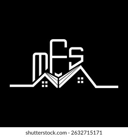 MFS Real State logo design, MFS logotipo simples e moderno. MFS design de alfabeto luxuoso  