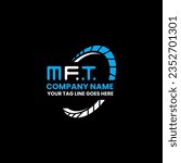 MFT letter logo creative design with vector graphic, MFT simple and modern logo. MFT luxurious alphabet design  