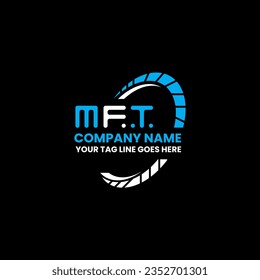 Diseño creativo del logotipo de la letra MFT con gráfico vectorial, logotipo sencillo y moderno de MFT. Diseño de alfabeto lujoso MFT  