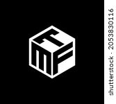 MFT letter logo design with black background in illustrator, vector logo modern alphabet font overlap style. calligraphy designs for logo, Poster, Invitation, etc.