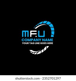 MFU Brief Logo kreatives Design mit Vektorgrafik, MFU einfach und modern Logo. MFU-Design für luxuriöse Alphabete  