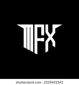 MFX letter logo design with white background in illustrator, vector logo modern alphabet font overlap style, calligraphy designs for logo, Poster, Invitation, etc.