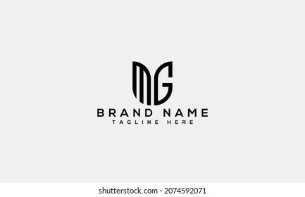 MG creative logo vector template initial modern letter icon