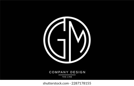 MG, GM, Abstract Letters Logo Monogram