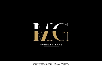 Monogramm für das Logo "MG, GM Abstrakte Buchstaben"
