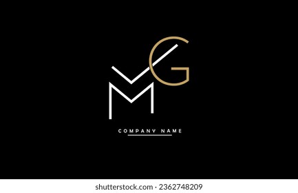 MG, GM Abstract Letters Logo Monogram
