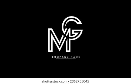MG, GM Abstract Letters Logo Monogram