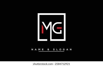 MG, GM Abstract Letters Logo Monogram