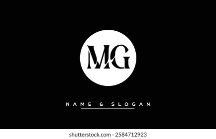 MG, GM Abstract Letters Logo Monogram