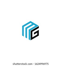 MG or GM initial Logo design Vector.