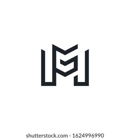 MG or GM initial Logo design Vector.