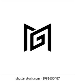 MG or GM initial Logo design Vector.