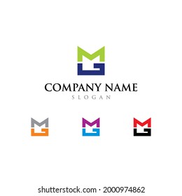 MG or GM Letters Logo Vector 001
