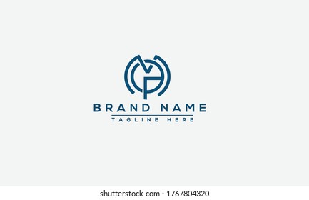 MG, GM Logo Design Template Vector Graphic Branding Element.