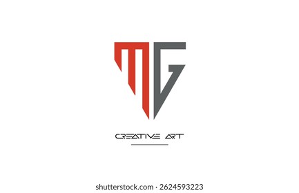 MG, GM, M, G abstract letters logo monogram