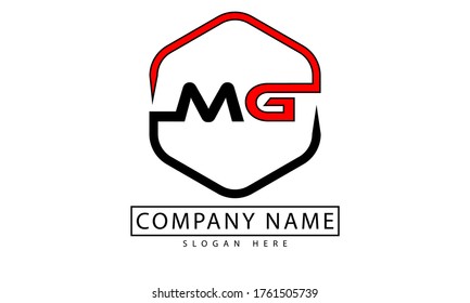 MG initial based Logo Design. Initial letter based MG logo icon
