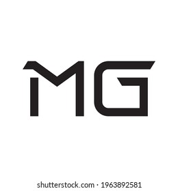 mg initial letter vector logo