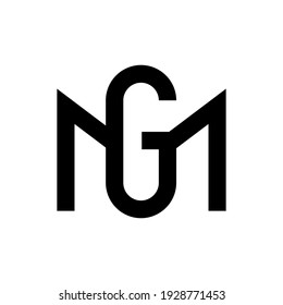 Mg Initial Logo Gm Initial Logo Stock Vector (Royalty Free) 1928771453 ...