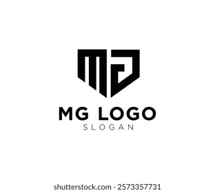 MG Initials miniamlist modern unique  letter monogram business logo design